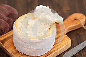 Typical portuguese cheese of serra da estrela