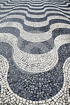 Typical portuguese cobblestone