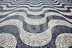 Typical portuguese cobblestone