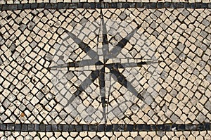 Typical Portuguese Cobblestone Pavement Windrose D