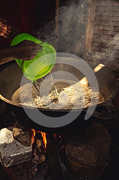 Typical pot for soup making in latin america