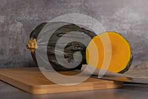 Typical pumpkin from Peru, also called as: Zapallo Loche photo