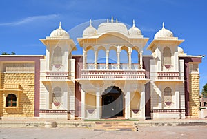 Typical Rajasthan restaurant on the side of an hightway