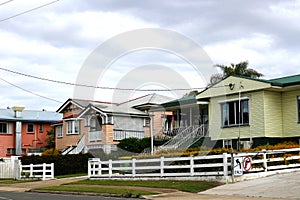 Typical residential homes with underfloor area in Queensland, Australia