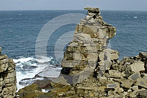 Typical rocks on Portugals west coast photo