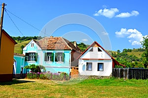 Typical rural landscape in VÄƒrd,Wierd, Viert, Transilvania, Romania