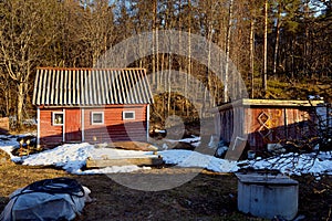 Typical russian village house