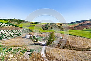 Typical rustic farm in the Andalusian countryside