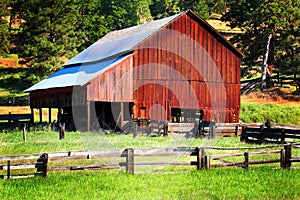 Typical Rustic Old Working Barn