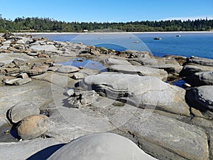 Sandstone mineralogy on Hornby island photo