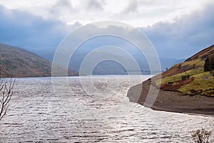 Typical Scottish landscape in winter