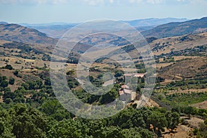 Typical Sicilian interior landscape shot, Sicily Italy