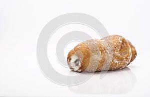 Typical Sicilian sweet. rollo with ricotta