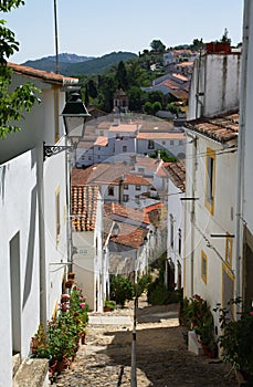Typical Sinagoga Street in Castelo de Vide photo
