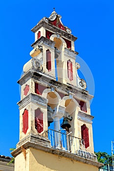 Typical small venetians church, Corfu photo