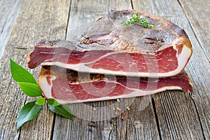 South Tyrolean bacon