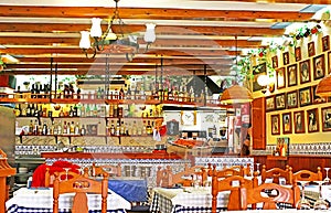 Typical Spainish cafe interior