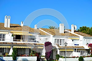 typical Spaish houses in Estepona in Spain photo