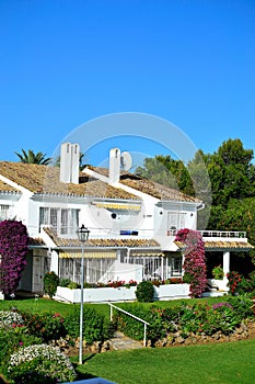 typical Spaish houses in Estepona in Spain photo