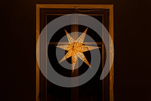 Typical star for lightning and decoration during the winter time for Christmas. The star is meant to represent the Star