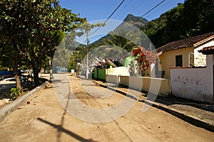 Typical street in Abrao village, Ilha Grande