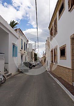 The typical street at Aegina island