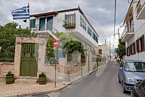 The typical street at Aegina island