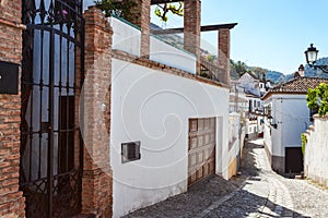 Typical street of the Albaicin, Granada, Spain