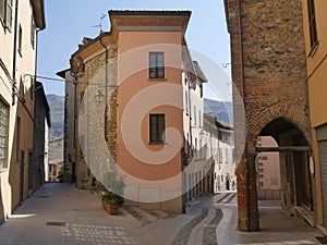 Typical street in Bobbio.