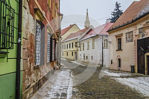 Street of the historical center of Bratislava