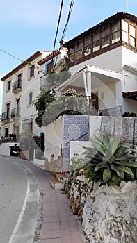 Typical street-OJEN-MÃ¡laga-Andalusia-Spain-Europe