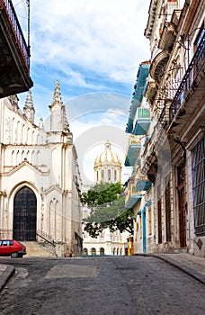 Typical street in Old Havana