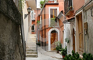Typical Street Scene, Abruzzo, Italy