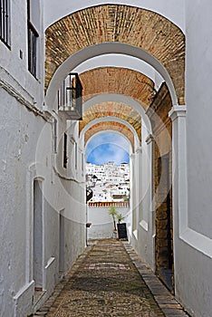 Typical street in Vejer de la Frontera, Cadiz