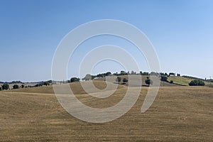 Typical summer Tuscany landscape in Italy