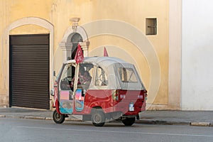 Typical touristic Italian rickshaw