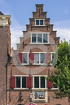 Typical trading house in Hoorn photo