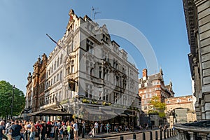 A typical traditional old pub in London