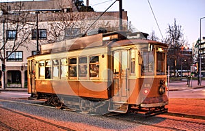 Typical tram in Porto photo