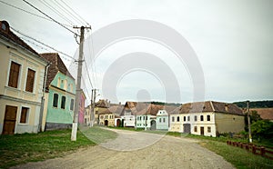 Typical Transylvanian little village, Romania