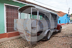 Typical truck bus camion in Trinidad,Cuba. Due to embargo Cuba photo