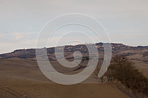 Typical Tuscany landscape in autumn