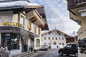 Typical Tyrolean architecture St. Johann in Tirol Austria