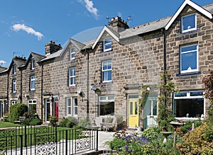 Typical UK terraced houses