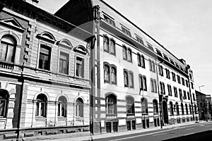 Typical urban landscape in downtown Cluj-Napoca.