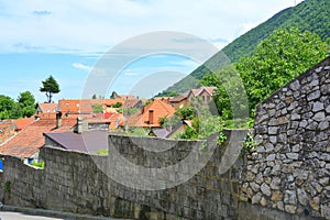 Typical urban landscape. House in Schei cvartal in south of the city Brasov, Transylvania