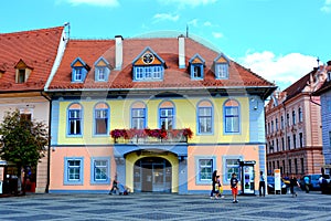 Typical urban landscape in Sibiu, European Capital of Culture for the year 2007