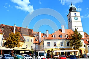 Typical urban landscape in Sibiu, European Capital of Culture for the year 2007