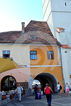 Typical urban landscape in Sibiu, European Capital of Culture for the year 2007