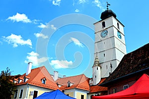 Typical urban landscape in Sibiu, European Capital of Culture for the year 2007